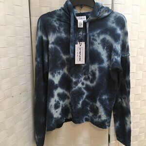 NWT For The Republic blue tie dye hoodie Medium